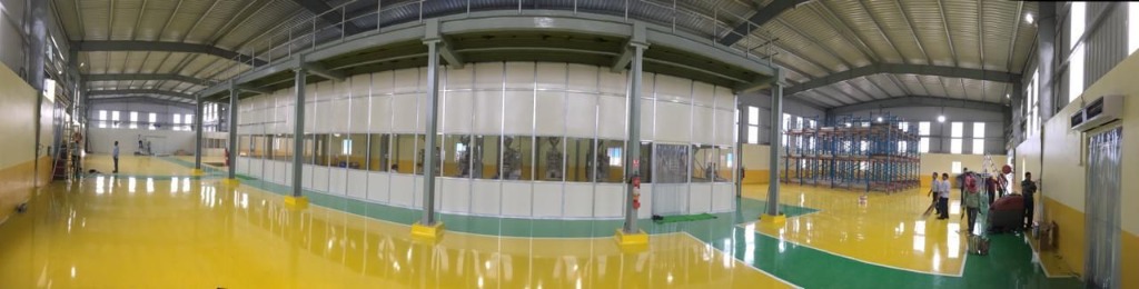 Yellow Industrial Epoxy Floor